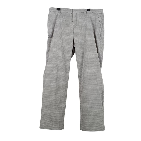 Nine West Barely Bootcut Gray Plaid Career Business Casual Women's Pants - Picture 1 of 8